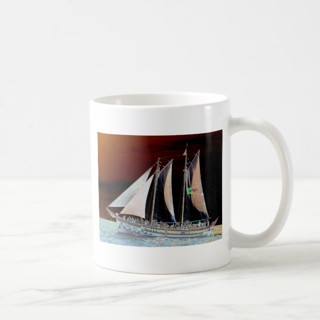 Boats under Sail Coffee Mug (Right)