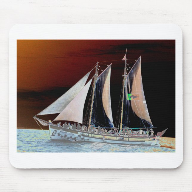 Boats under Sail Mouse Pad (Front)