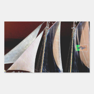 Boats under Sail Sticker