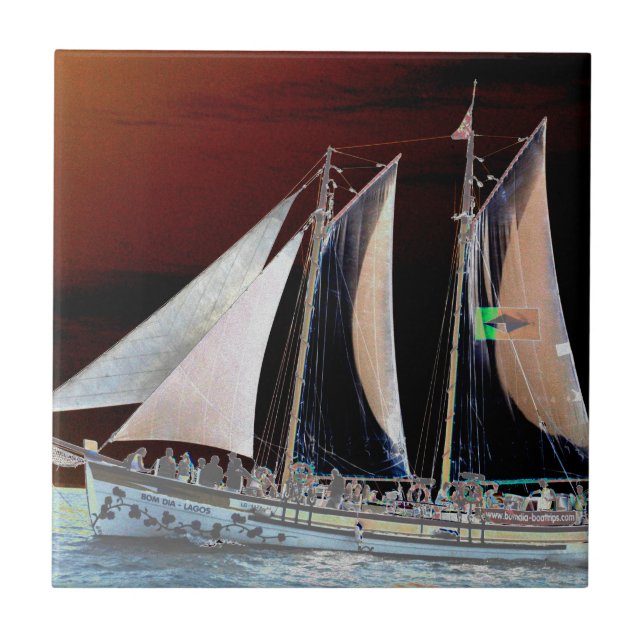 Boats under Sail Tile (Front)