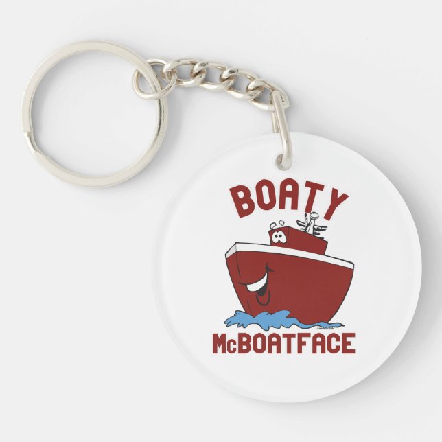 Boaty McBoatface Keychain (Front)