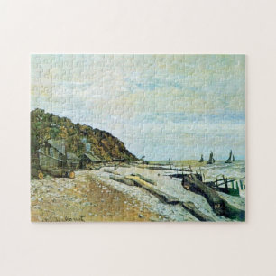 Boatyard Near Honfleur Monet Fine Art Jigsaw Puzzle