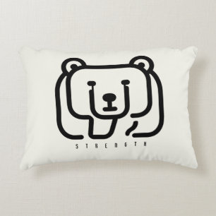 BOAZ Bear – Strength Icon Accent Pillow