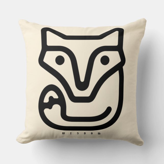 BOAZ Bear – Strength Icon Throw Pillow (Front)