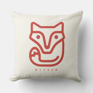 BOAZ Fox / Curiosity Icon Throw Pillow