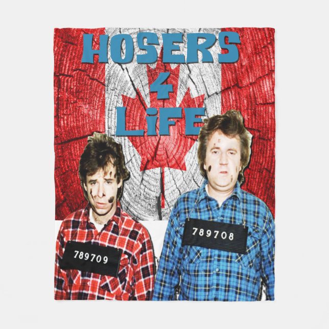 Bob and Doug McKenzie - Hosers 4 Life Fleece Blanket (Front)