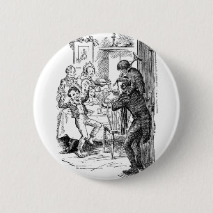 Bob and Tiny Tim 2 Inch Round Button