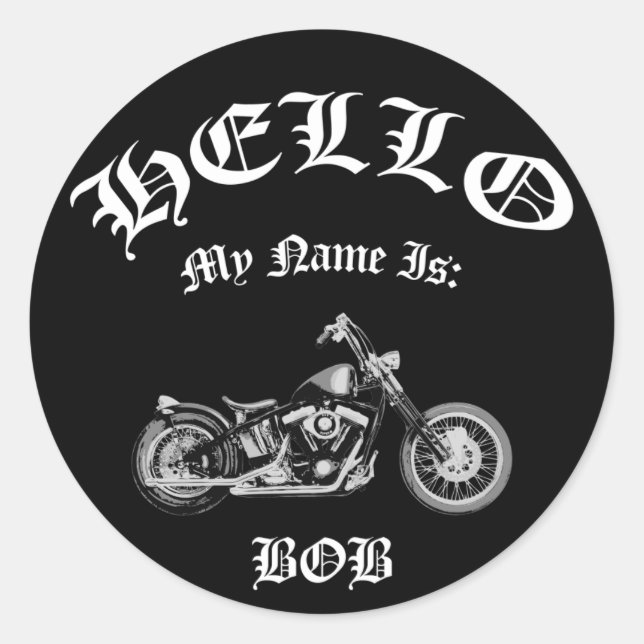 Bob Bobber Classic Round Sticker (Front)