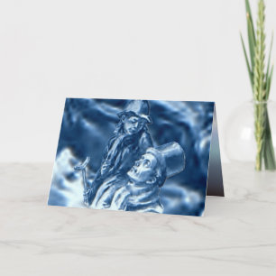 Bob Cratchit and Tiny Tim Christmas Carol Holiday Card