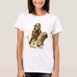 Bob Cratchit and Tiny Tim Christmas Carol T-Shirt<br><div class="desc">Image of Bob Cratchit and Tiny Tim reworked from A Christmas Carol by Charles Dickens. Always insist on images with the "By Remi" insignia. Please feel free to add your own text. More images can be found at http://frontiernowimages.com</div>