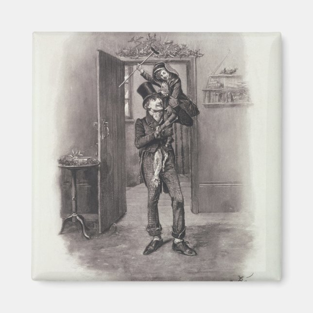 Bob Cratchit and Tiny Tim, from 'Charles Dickens: Magnet (Front)