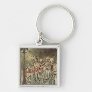 Bob Cratchit went down a slide on Cornhill Keychain