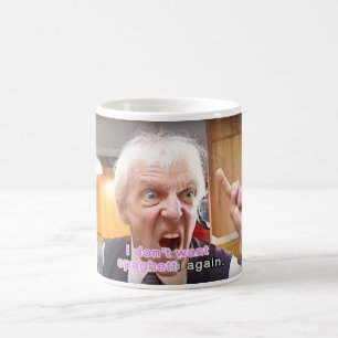 Bob Druwing I Don't Want Spaghetti Again Mug
