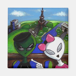 Bob & Jane Invade Paris Magnet