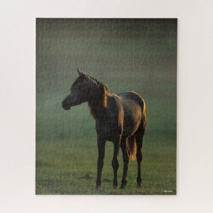 Bob Langrish   Arab Standing In Mist Backlit Jigsaw Puzzle