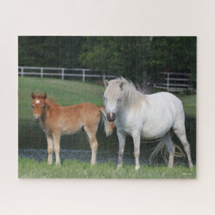 Bob Langrish Miniature Pony Mare and Foal Standing Jigsaw Puzzle