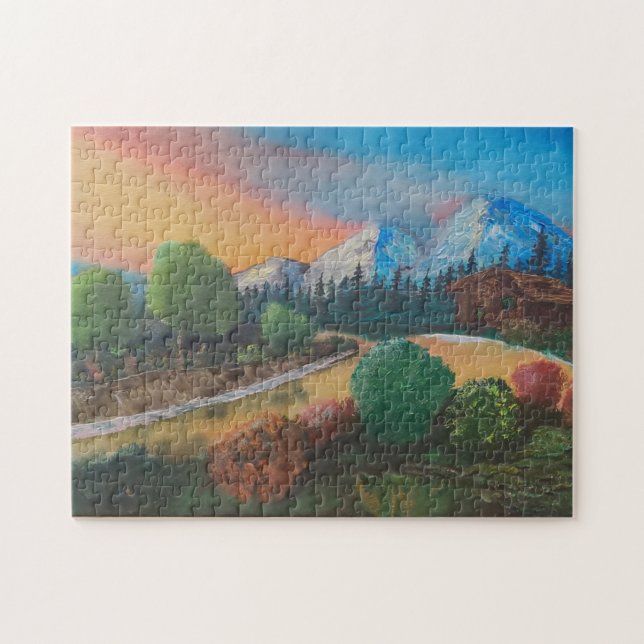 Bob Ross Inspired Puzzle (Horizontal)