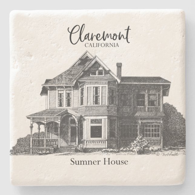 Bob Smith Claremont Collection -  Stone Coaster (Front)