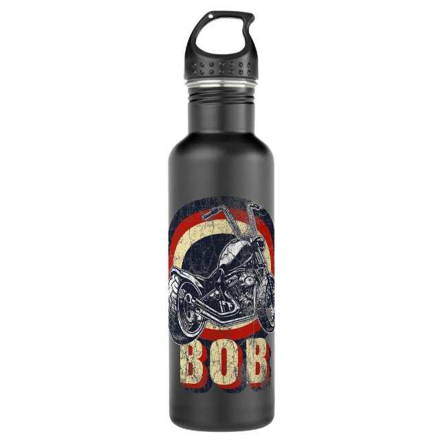 Bob the Bobber Customized Chop Motorcycle Bikers V 710 Ml Water Bottle (Front)