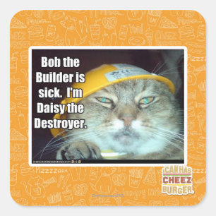 Bob the Builder is sick Square Sticker