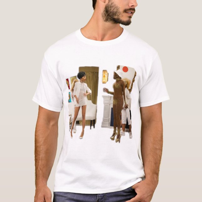 Bob The Drag Queen - White A$$ Party  T-Shirt (Front)