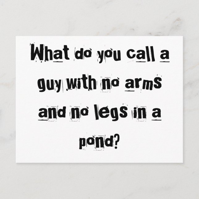 Bob the MANequin postcards (Front)