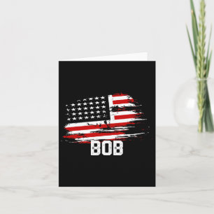 Bob Usa Flag Personalized 4th Of July Bob Card