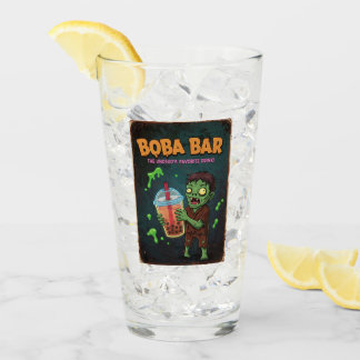 Boba Bar – The Undead’s Favorite Drink! Glass Cup