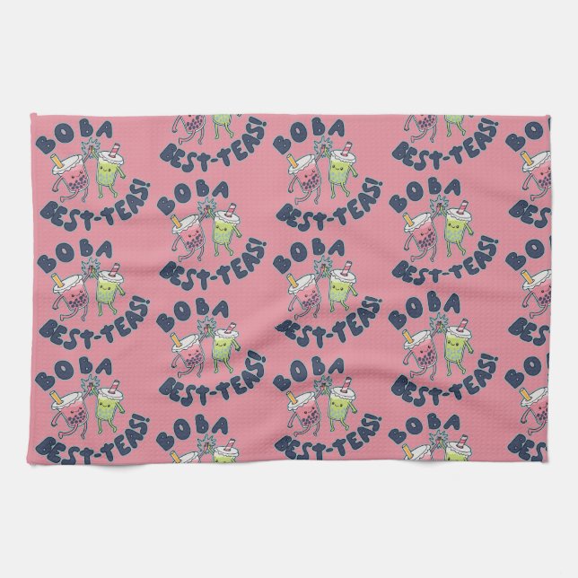 Boba Best-Teas! Kitchen Towel (Horizontal)