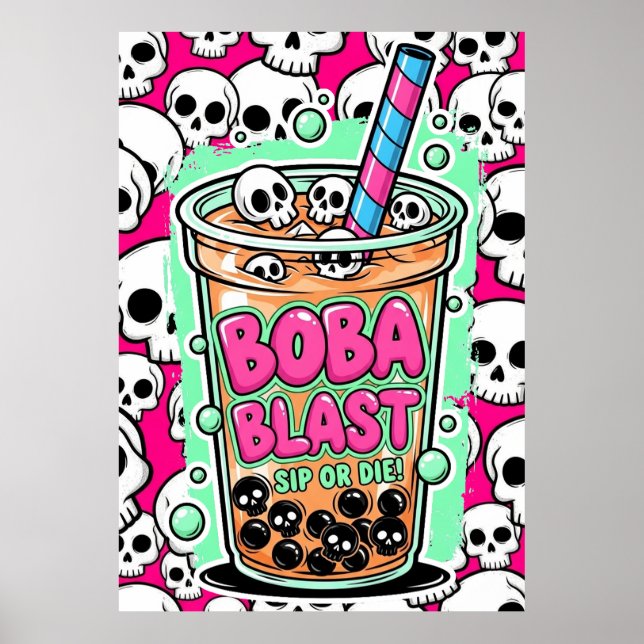 Boba Blast – Sip or Die! Poster (Front)