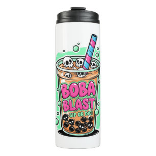 Boba Blast – Sip or Die! Thermal Tumbler