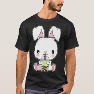 Boba Bubble Milk Tea Kawaii Rabbit Bunny Premium T-Shirt
