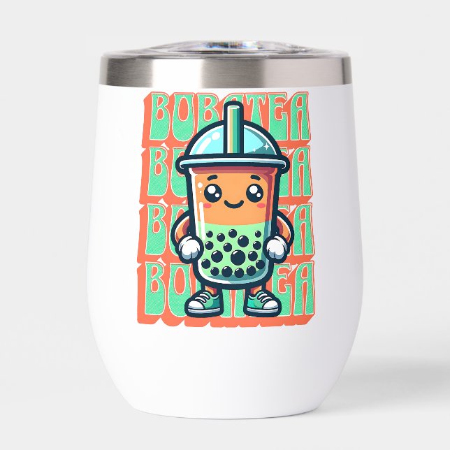 Boba Bubble Tea Kawaii Cute Cartoon (Avant)