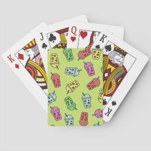 Boba Bubble Tea Pattern Playing Cards