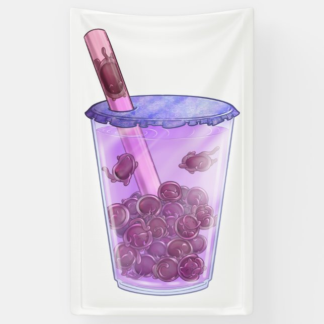 Boba Cats Banner (Vertical)
