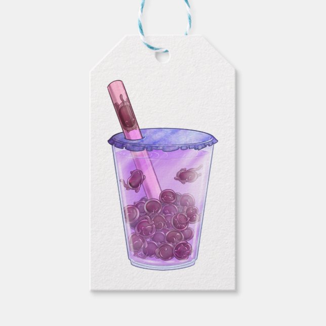Boba Cats Gift Tags (Front)