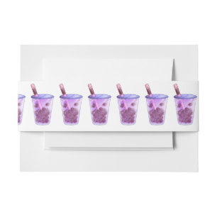 Boba Cats Invitation Belly Band