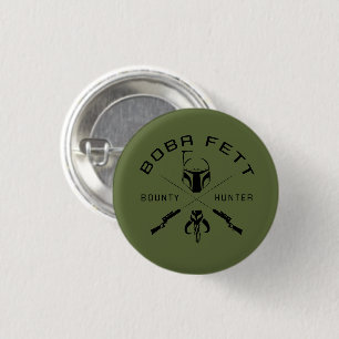 Boba Fett Black Badge 1 Inch Round Button