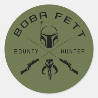 Boba Fett Black Badge Classic Round Sticker