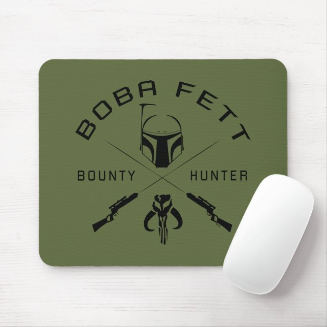 Boba Fett Black Badge Mouse Pad (With Mouse)