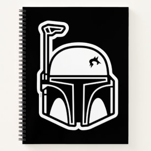 Boba Fett Helmet Icon Notebook