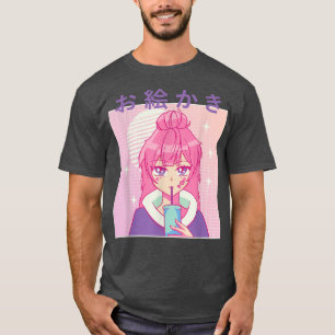 Boba Girl bubble tea Just a Girl Who Loves Anime T-Shirt
