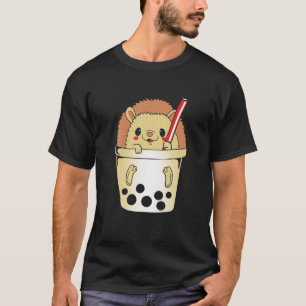 Boba Hedgehog Cute Bubble Tea T-Shirt