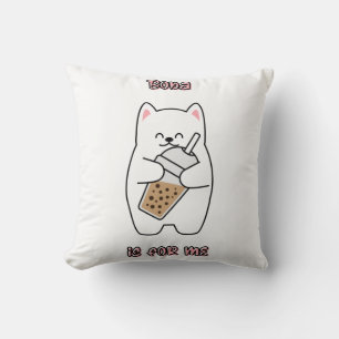 Boba Is For Me Throw Pillow