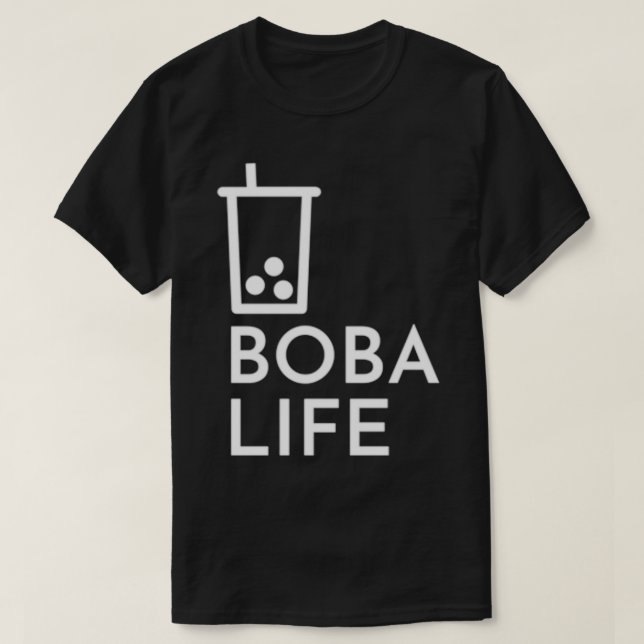 Boba Life Bubble Tea Design T-Shirt (Design Front)