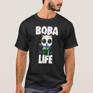 Boba Life Little Panda  Women Love Boba Tea T-Shirt