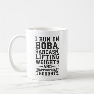 Boba, Lifting Weights, Inappropriate Thoughts, Gym Coffee Mug