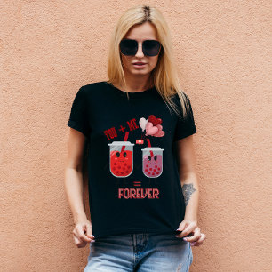 Boba Love Forever – Cute Valentine's Day Couple T-Shirt