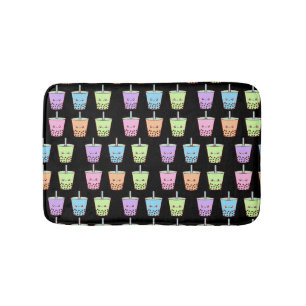 Boba Milk Tea Flavours Bath Mat