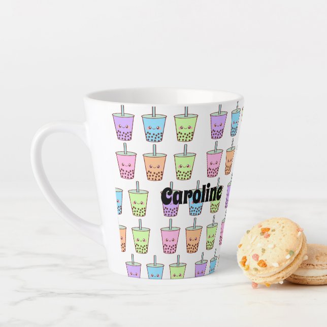 Boba Milk Tea Flavours Latte Mug (In Situ)